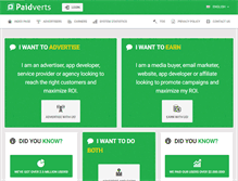 Tablet Screenshot of paidverts.com